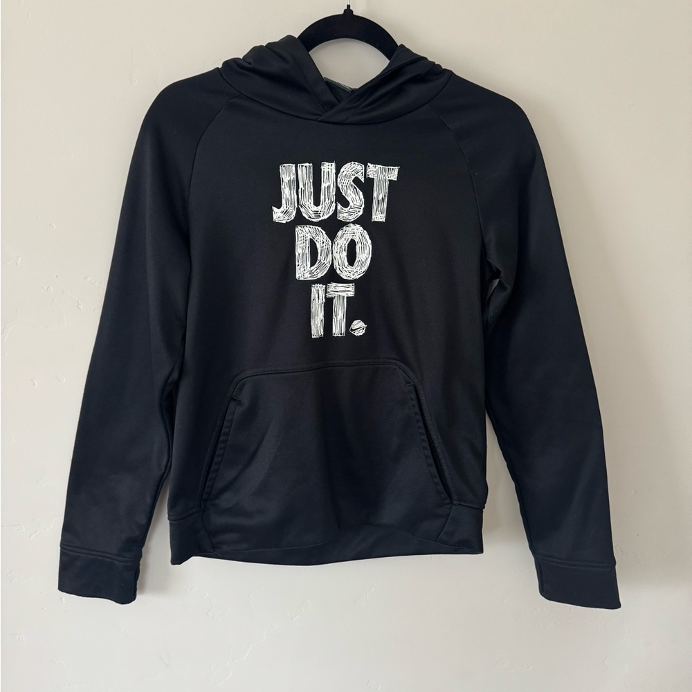 Nike Black 'Just Do It' Kids Hoodie